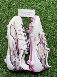 Ultra Ultimate White & Pink Low-Top FG With Lace - 6.5