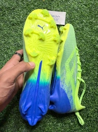 Ultra Green And Blue Colour With Lace - 8