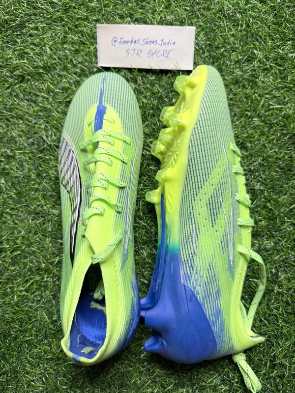 Ultra Green And Blue Colour With Lace - 9