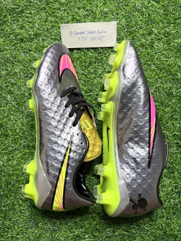 Hypervenom Phantom 3 Grey Colour Low-top FG With Lace - 6