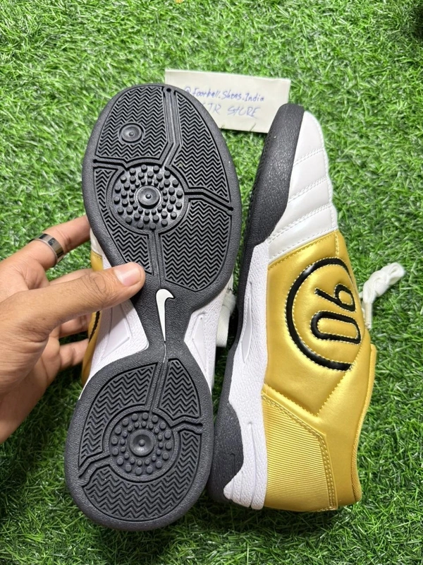 Total 90 III Futsal 5 White And Gold Colour With Lace - 7.5