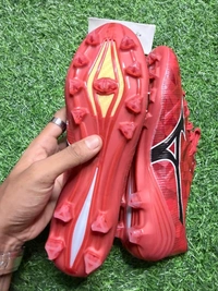 Alpha II Red Colour Low-top FG With Lace - 7.5