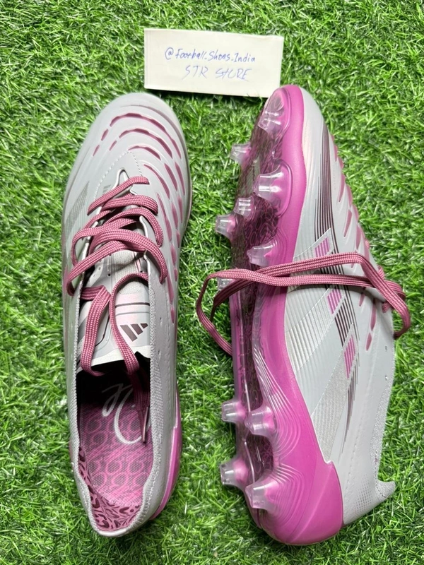 Predator Elite Grey Colour FG Low-top With Lace(Jude Bellingham) - 8