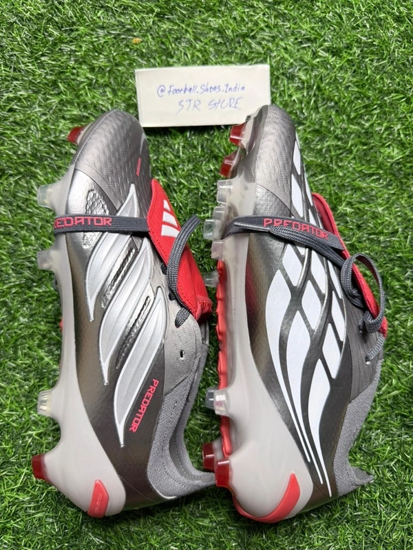 Predator Elite Foldover FG Grey Colour With lace - 6