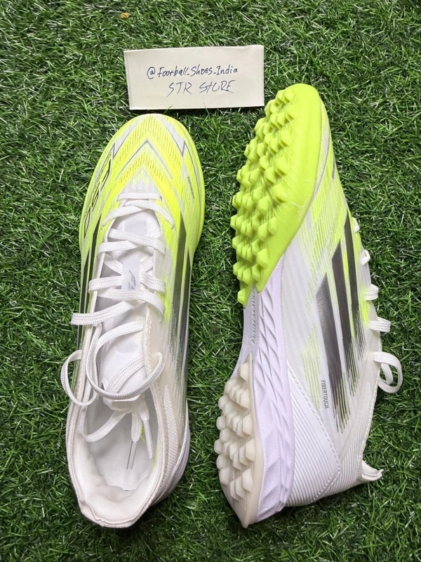 F50 Elite White And Light Green Colour AG/Turf With Lace - 8