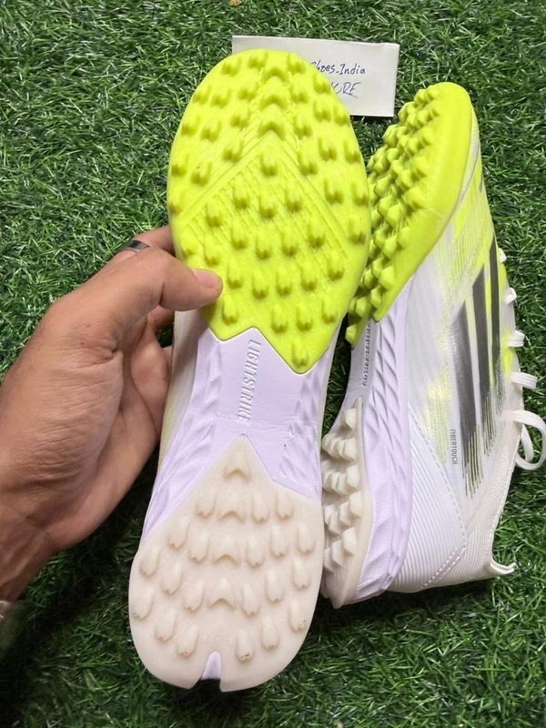 F50 Elite White And Light Green Colour AG/Turf With Lace - 9.5