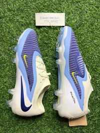 Phantom 6 Luna III Elite White And Blue Low-top FG With Lace - 7.5