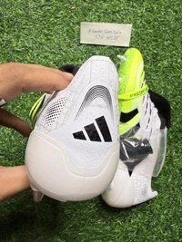 Predator Elite Foldover White And Green SG With Lace (Metal Changer) - 9.5