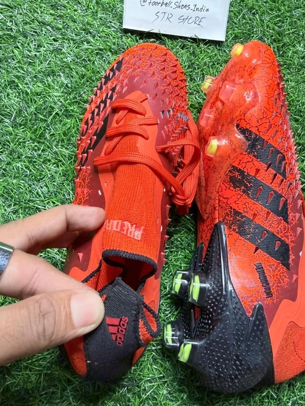 Predator Freak Orange High Top With Lace FG - 8