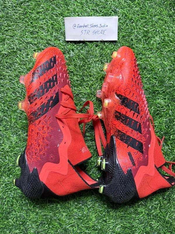 Predator Freak Orange High Top With Lace FG - 6