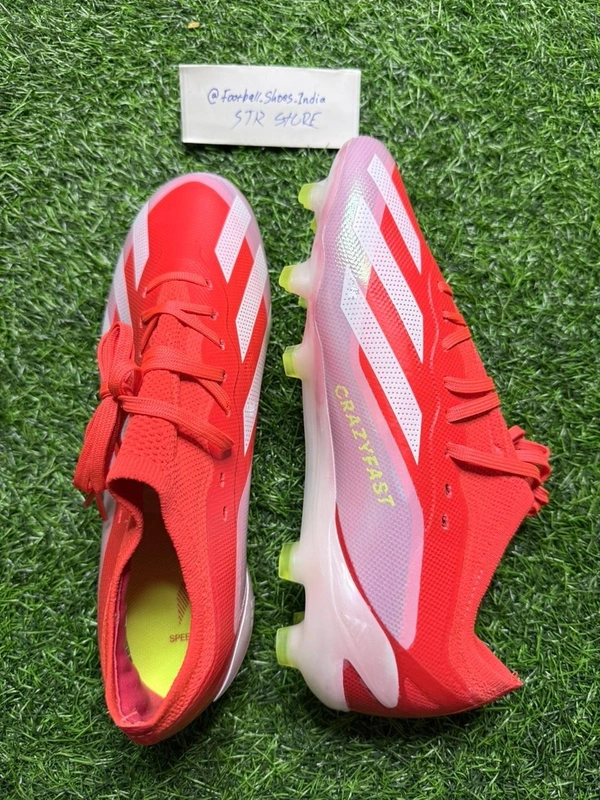 CrazyFast Red Colour Low Ankle - 7.5