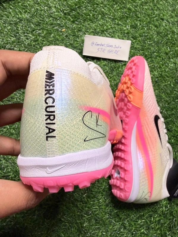 Mercurial Vapor 16 White Pink Mix AG/Turf With Lace - 7