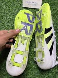 Predator Elite White Green Colour Low-top FG With Lace - 9