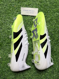 Predator Elite White Green Colour Low-top FG With Lace - 8