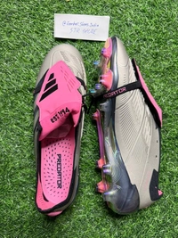 Predator Foldover Elite Grey And Pink FG - 6