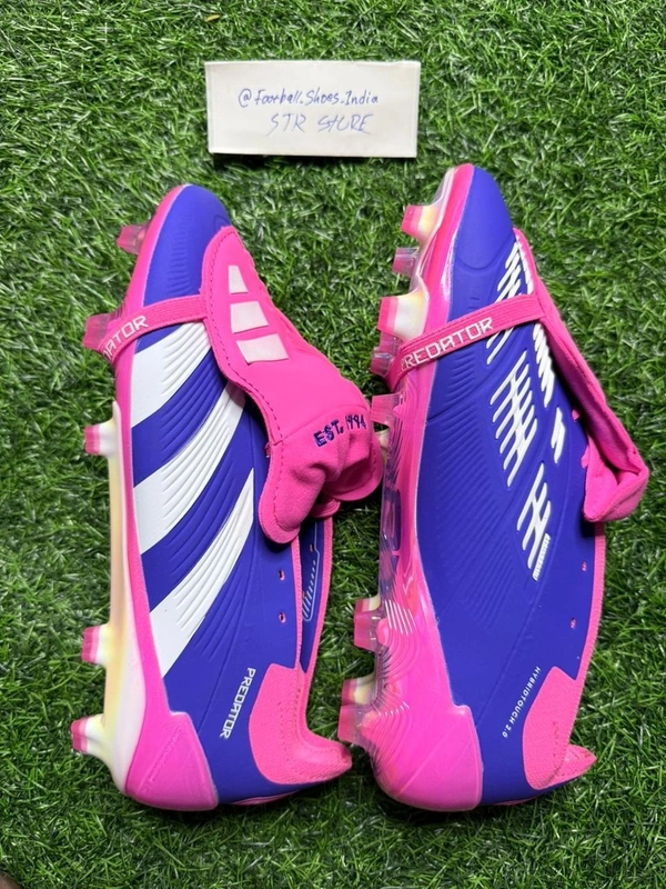 Predator Elite Blue And Pink Foldover With Lace FG - 4.5