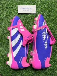 Predator Elite Blue And Pink Foldover With Lace FG - 7.5