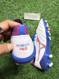 Mizuno Neo 3 White And Blue FG With Lace - 9