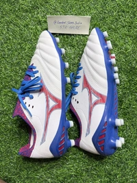 Mizuno Neo 3 White And Blue FG With Lace - 7.5