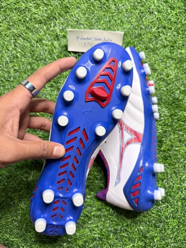 Mizuno Neo 3 White And Blue FG With Lace - 6