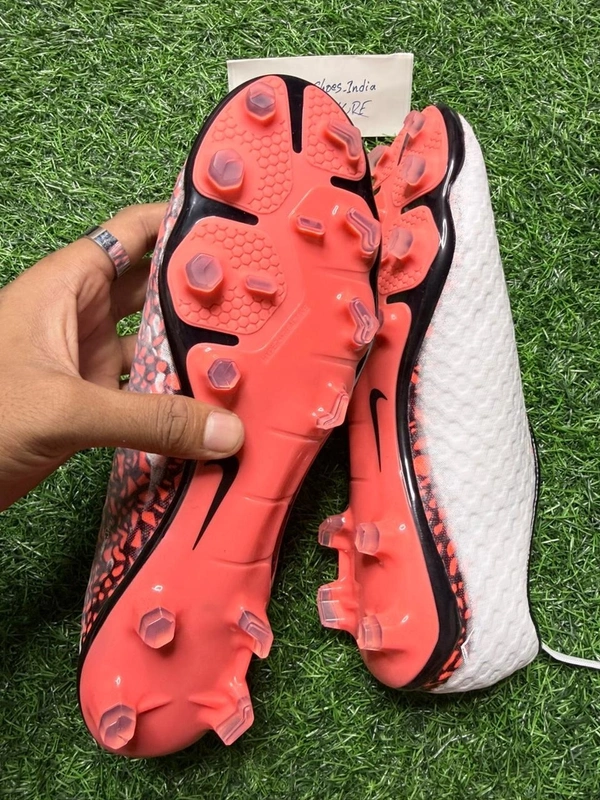 Hypervenom Phantom 3 White Orange Low-top FG With Lace(Colour Changing) - 9