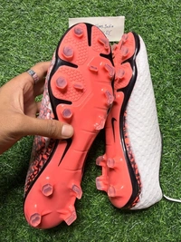 Hypervenom Phantom 3 White Orange Low-top FG With Lace(Colour Changing) - 7.5