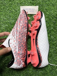 Hypervenom Phantom 3 White Orange Low-top FG With Lace(Colour Changing) - 9