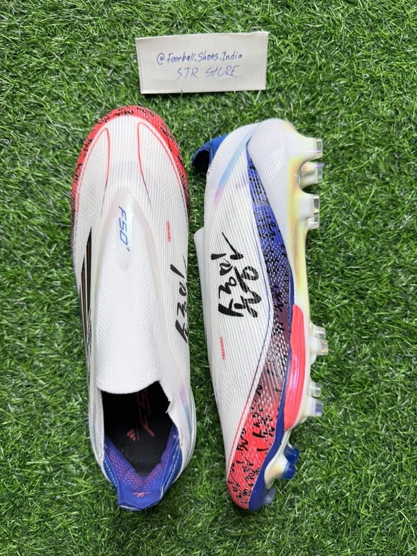 F50+ Son Edition White & Blue Colour FG Without Lace - 9.5