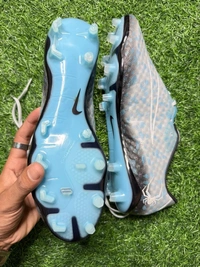 Hypervenom Phantom 3 Blue & Grey Low-top FG With Lace - 7