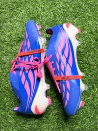Predator Elite Foldover Blue And Pink Colour FG With Lace - 7.5