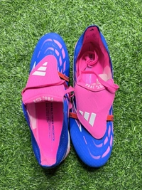 Predator Elite Foldover Blue And Pink Colour FG With Lace - 7.5