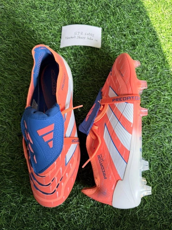 Predator Foldover Elite Orange Blue Colour FG With - 6