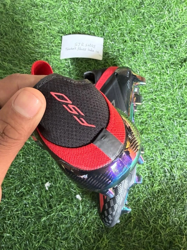 F50 Plus Black Red Colour Low-top FG Without Lace - 10.5