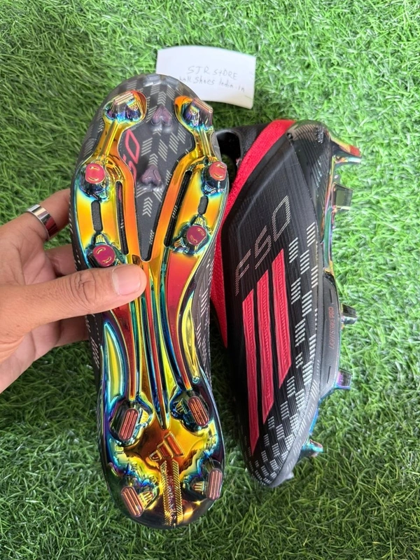 F50 Plus Black Red Colour Low-top FG Without Lace - 10.5