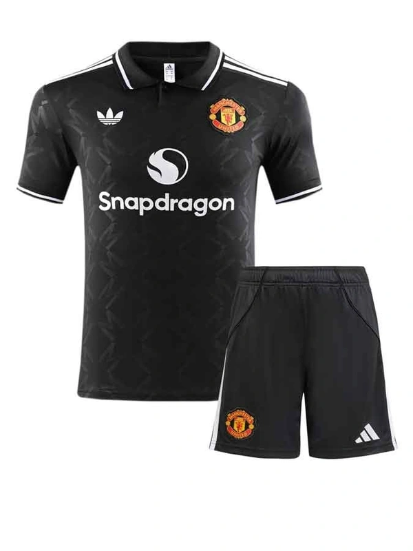 Manchester United 25/26 Black Special Kit Fan Edition With Short - XL