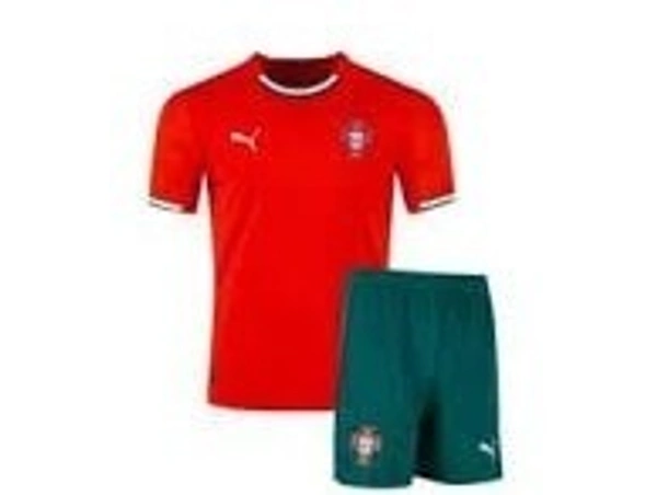 Portugal 2025 Home Half Sleeve Fan Edition With Short - XL