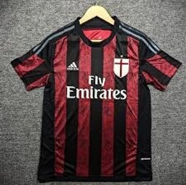Retro AC Milan 2015-16 Home Kit Half Sleeve - M