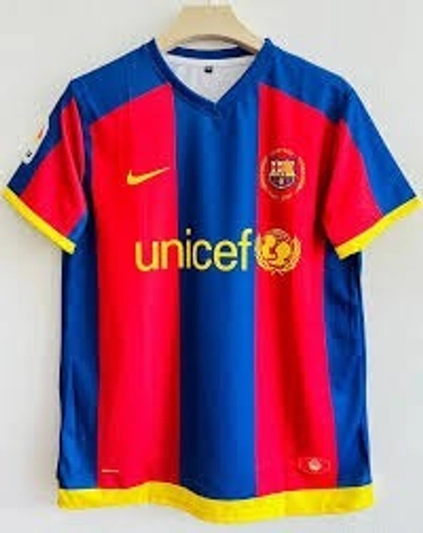 Retro Barcelona 2007-08 Home Half Sleeve - L