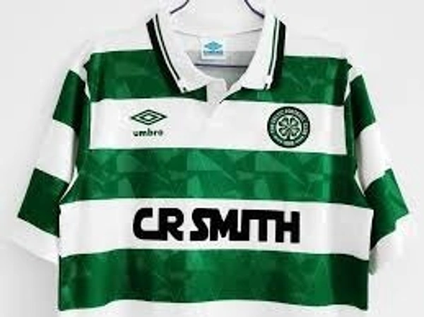Retro Celtic Home 1989-90 Half Sleeve - XL
