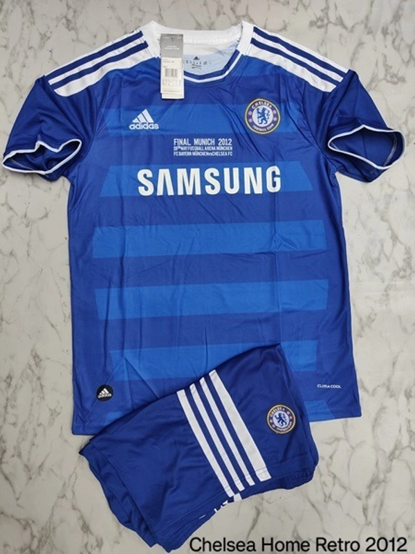 Retro Chelsea FC Home 2012 Final Jersey Fan Edition With Short - XL