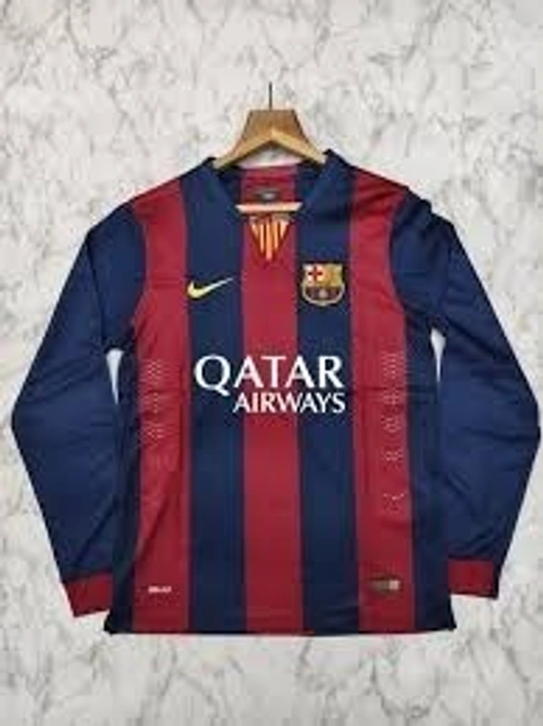 Retro FC Barcelona 2014/15 Home Kit Full Sleeve - S