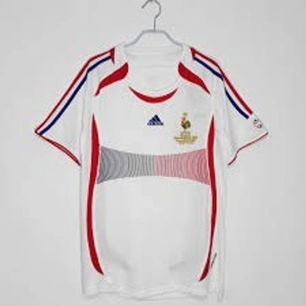 Retro France 2006 World Cup Away Half Sleeve - XL