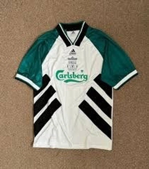 Retro Liverpool FC 1993/94 Away Kit Half Sleeve - L