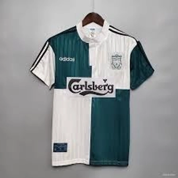 Retro Liverpool FC 1995-96 Away Half Sleeve - L