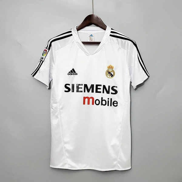 Retro Madrid 2004-05 Home Half Sleeve - M