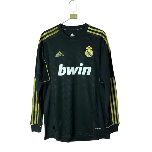 Retro Madrid 2011-12 Away Black Full Sleeve - M