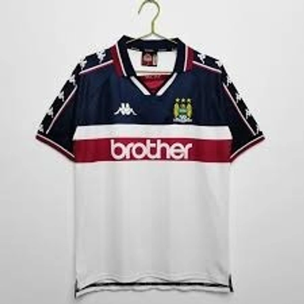 Retro Manchester City 1997/98 Away Kit Half Sleeve - M