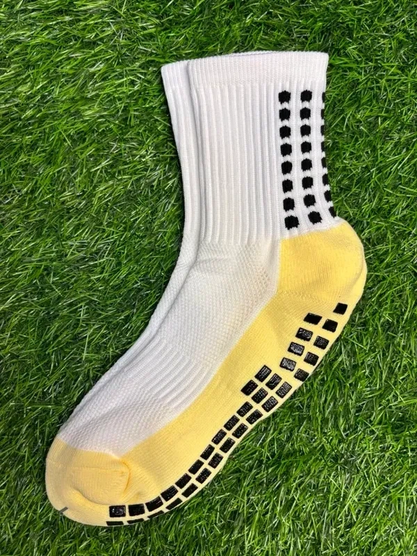 Football Grip Socks (1 Pair) - Sky-blue,Green,Red,Black,Purple,White