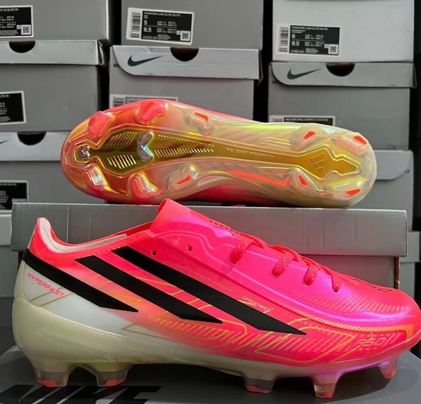 F50 Hyperfast Elite football boot Pink And White FG 
