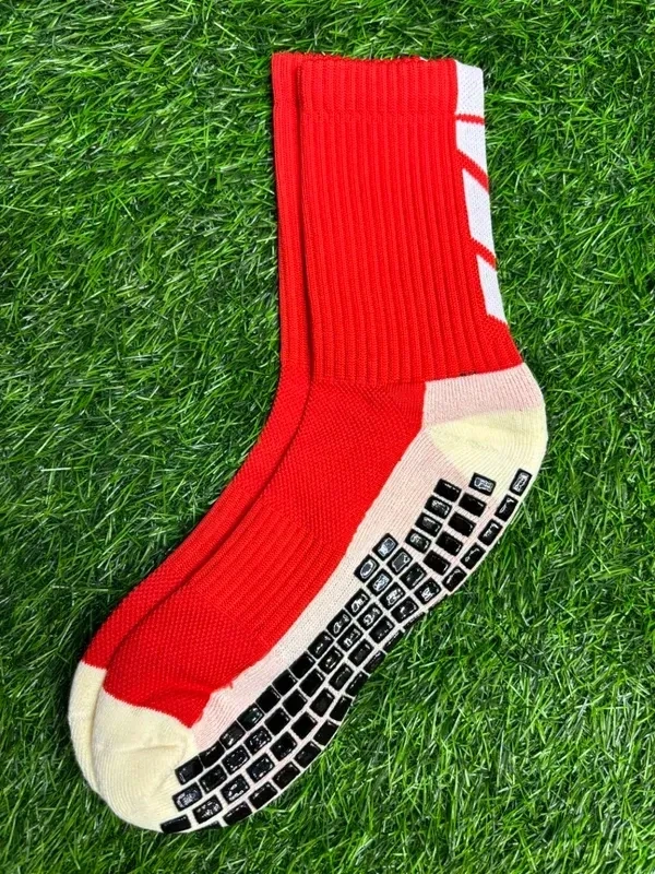 Football Grip Socks (1 Pair) - Sky-blue,Green,Red,Black,Purple,White